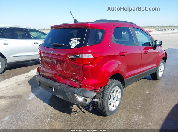 MAJ6P1UL1JC183138 2018 FORD ECOSPORT Red წინა ხედი