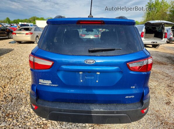 MAJ6P1UL3JC223591 2018 FORD ECOSPORT Blue უკანა ხედი