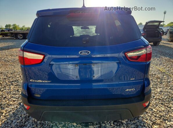 MAJ6P1UL5JC168920 2018 FORD ECOSPORT Blue Vista trasera