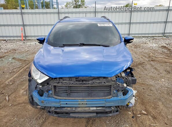 MAJ6P1ULXJC189553 2018 FORD ECOSPORT Blue Vista frontal