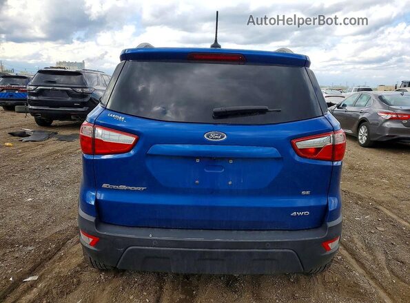 MAJ6P1ULXJC189553 2018 FORD ECOSPORT Blue Vista trasera