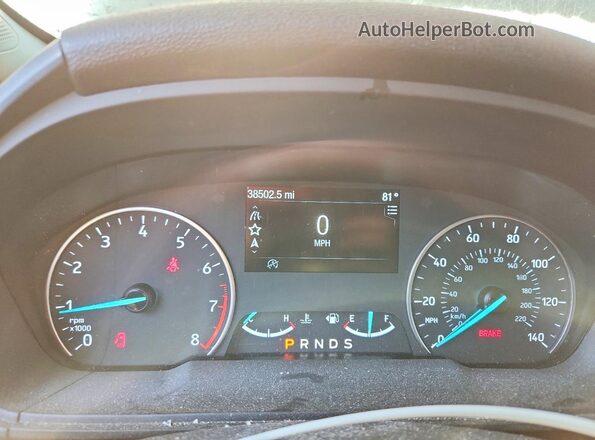 MAJ6P1WL2JC248544 2018 FORD ECOSPORT Gray Vista del cuadro de instrumentos