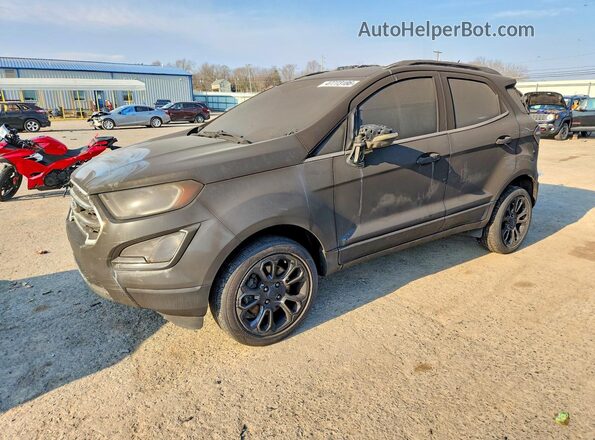MAJ6P1WL2JC248544 2018 FORD ECOSPORT Gray Vista tres cuartos delantera izquierda