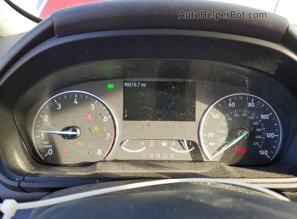 MAJ6P1WL7JC249060 2018 FORD ECOSPORT Red Widok zestawu wskaźników