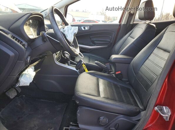 MAJ6P1WL7JC249060 2018 FORD ECOSPORT Red Widok wnętrza z przodu