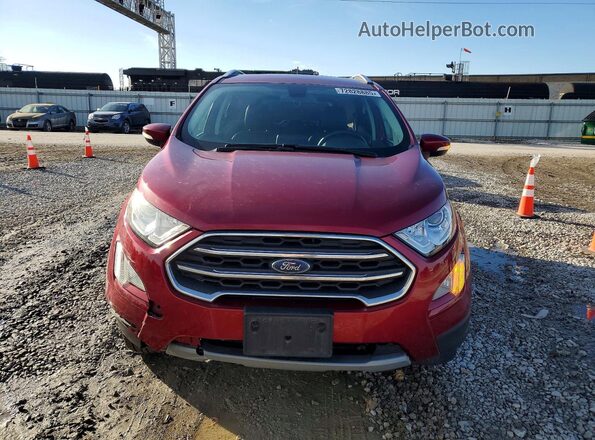 MAJ6P1WL7JC249060 2018 FORD ECOSPORT Red Widok z przodu