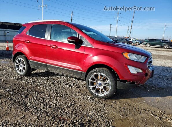 MAJ6P1WL7JC249060 2018 FORD ECOSPORT Red Przód prawy