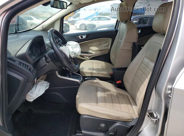 MAJ6P1WL9JC180503 2018 FORD ECOSPORT Silver Widok wnętrza z przodu