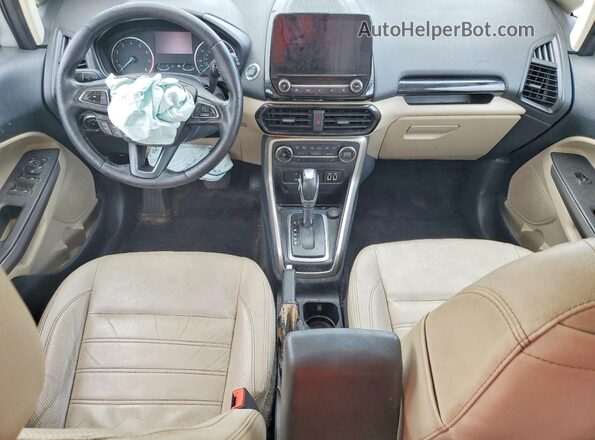 MAJ6P1WL9JC180503 2018 FORD ECOSPORT Silver Widok deski rozdzielczej