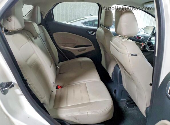 MAJ6P1WLXJC212794 2018 FORD ECOSPORT White უკანა სავარძლების ხედი