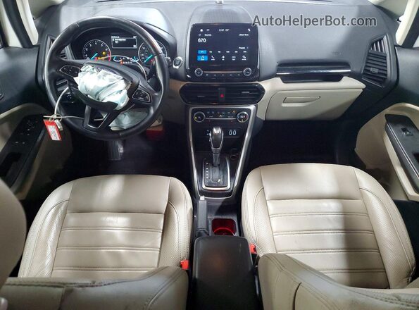 MAJ6P1WLXJC212794 2018 FORD ECOSPORT White წინა პანელის ხედი