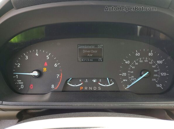 MAJ6S3FL0LC370557 2020 FORD ECOSPORT White Widok zestawu wskaźników