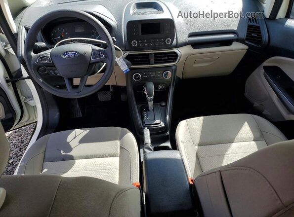 MAJ6S3FL0LC370557 2020 FORD ECOSPORT White Widok deski rozdzielczej