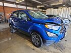2020 Ford Ecosport S Синий vin: MAJ6S3FL1LC383012