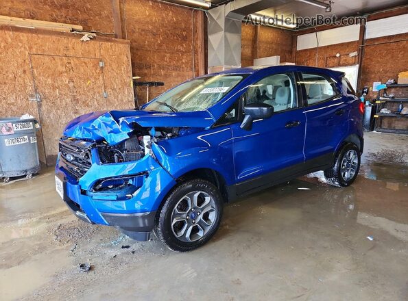 MAJ6S3FL1LC383012 2020 FORD ECOSPORT Синий Передняя левая четверть