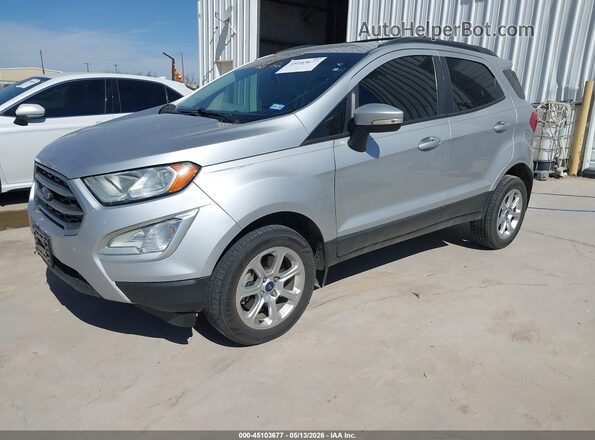 MAJ6S3GL0LC326119 2020 FORD ECOSPORT Silver წინა მარცხენა ხედი სამი მეოთხედიდან