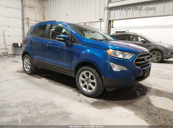 MAJ6S3GL1KC293453 2019 FORD ECOSPORT Blue Delantero derecho