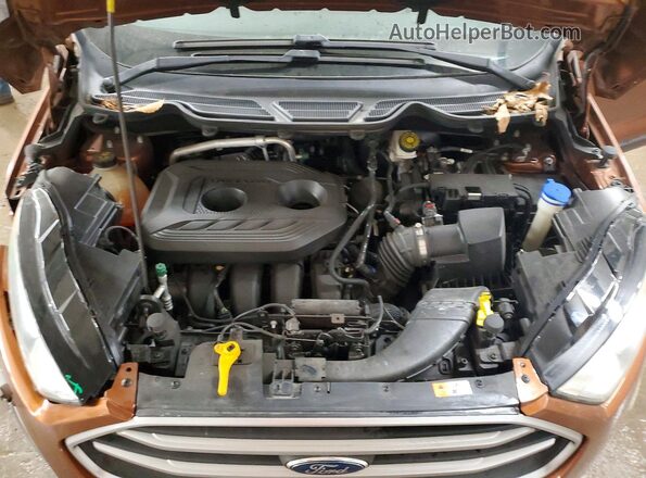 MAJ6S3GL1LC349893 2020 FORD ECOSPORT Brown Vista del compartimento del motor