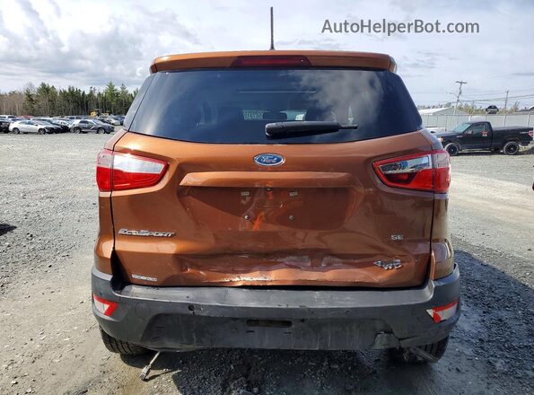 MAJ6S3GL3KC290019 2019 FORD ECOSPORT Orange Rear view
