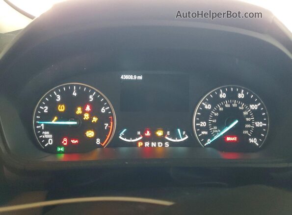MAJ6S3GL5KC265073 2019 FORD ECOSPORT Brown Widok zestawu wskaźników