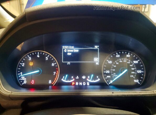 MAJ6S3GL5MC402712 2021 FORD ECOSPORT Blue Widok zestawu wskaźników