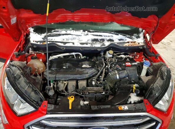 MAJ6S3GL5MC403228 2021 FORD ECOSPORT Burgundy Vista del compartimento del motor