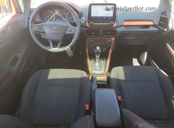 MAJ6S3GL5MC404332 2021 FORD ECOSPORT Red Widok deski rozdzielczej