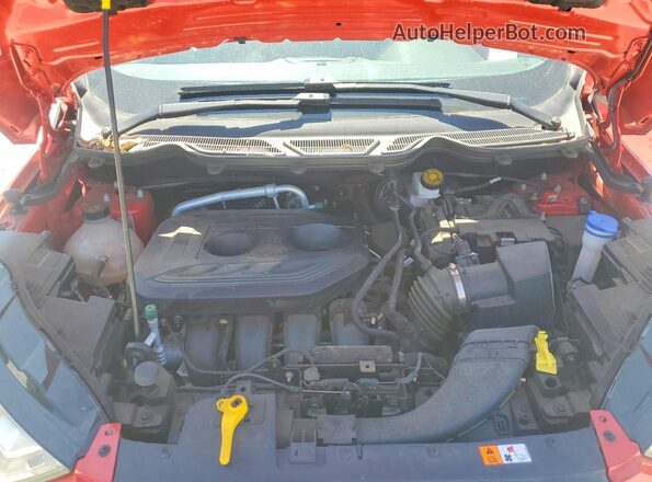 MAJ6S3GL5MC404332 2021 FORD ECOSPORT Red Widok komory silnika