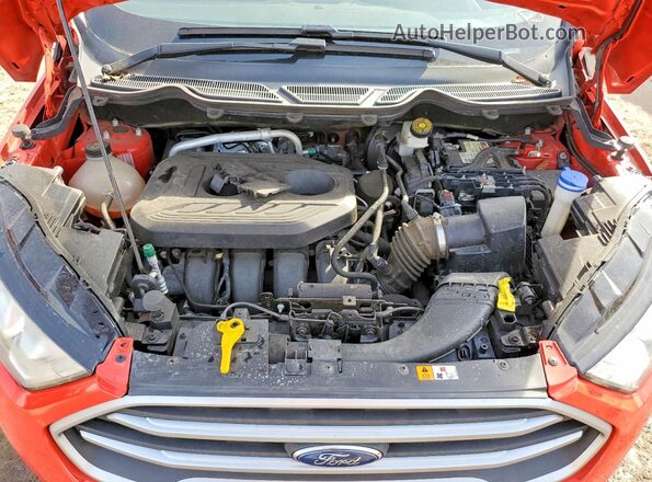 MAJ6S3GL6KC252879 2019 FORD ECOSPORT Red Вид задньої частини салону
