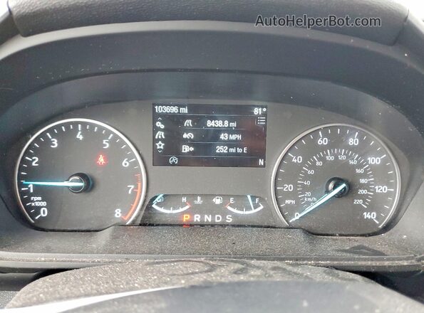 MAJ6S3GL9KC266159 2019 FORD ECOSPORT Коричневый Вид щитка приборов