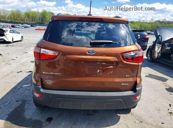 MAJ6S3GL9KC266159 2019 FORD ECOSPORT Коричневый Вид сзади