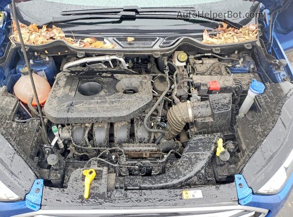 MAJ6S3GL9LC371186 2020 FORD ECOSPORT Blue Widok komory silnika