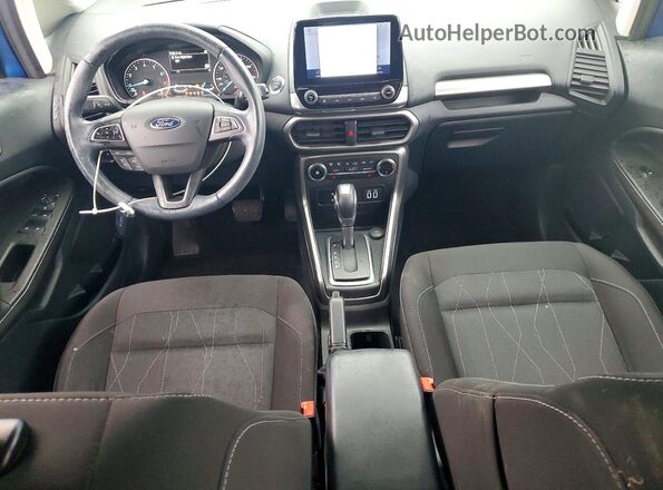 MAJ6S3GL9LC371186 2020 FORD ECOSPORT Blue Widok deski rozdzielczej