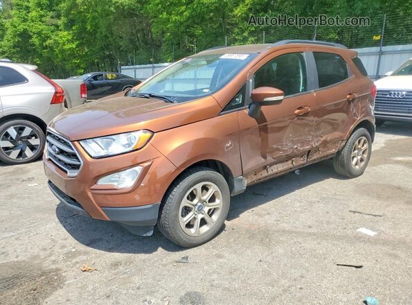 MAJ6S3GLXKC268485 2019 FORD ECOSPORT Orange Vista tres cuartos delantera izquierda