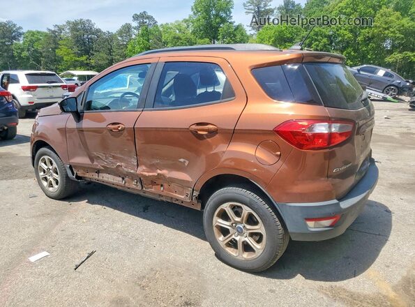 MAJ6S3GLXKC268485 2019 FORD ECOSPORT Orange Trasero izquierdo