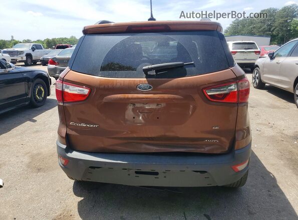 MAJ6S3GLXKC268485 2019 FORD ECOSPORT Orange Vista trasera