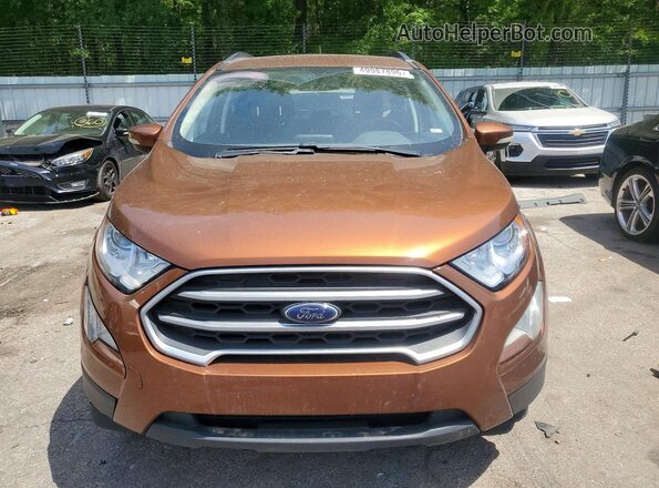 MAJ6S3GLXKC268485 2019 FORD ECOSPORT Orange Vista frontal