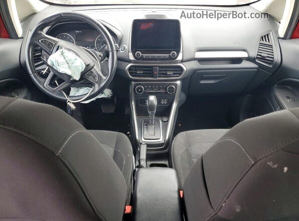 MAJ6S3GLXLC369298 2020 FORD ECOSPORT Red Вид панелі приладів