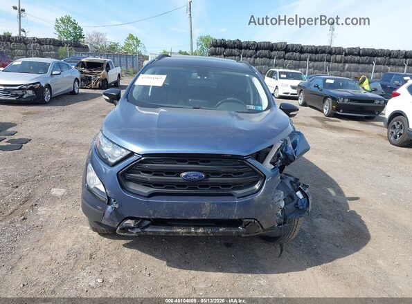 MAJ6S3JL2MC454808 2021 FORD ECOSPORT Blue Widok zestawu wskaźników