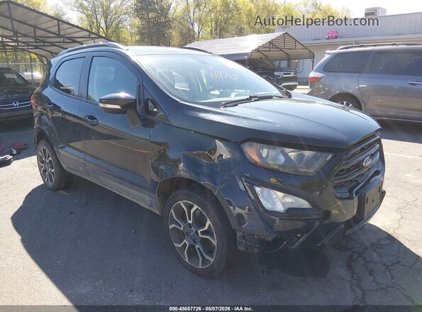 MAJ6S3JL6KC261185 2019 FORD ECOSPORT Черный Передняя правая четверть