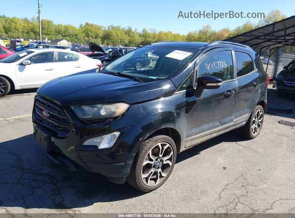 MAJ6S3JL6KC261185 2019 FORD ECOSPORT Черный Передняя левая четверть