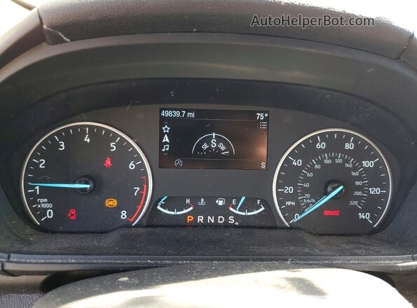 MAJ6S3JL6KC306223 2019 FORD ECOSPORT White Widok zestawu wskaźników
