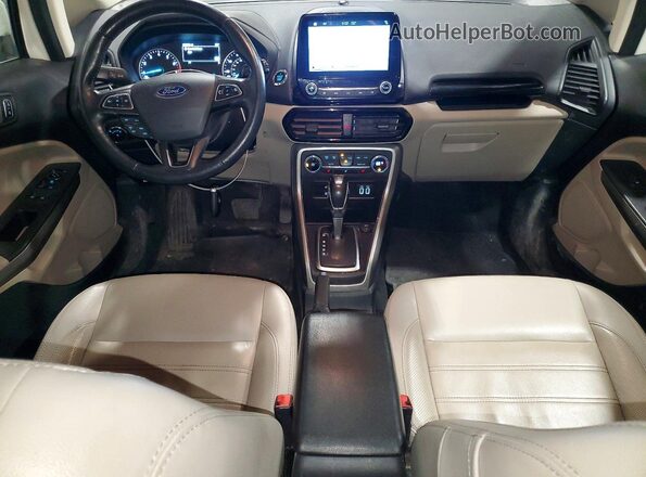 MAJ6S3KL4KC299299 2019 FORD ECOSPORT White Առջևի վահանակի տեսք