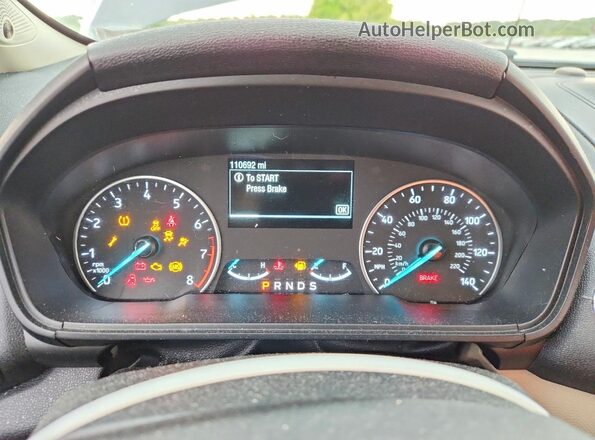 MAJ6S3KL5KC298629 2019 FORD ECOSPORT Серый Вид щитка приборов