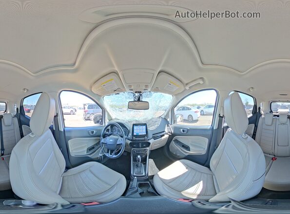 MAJ6S3KL7KC301272 2019 FORD ECOSPORT Белый Панорамный вид салона 360°