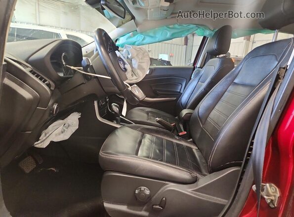 MAJ6S3KLXKC269370 2019 FORD ECOSPORT Red Vista interior delantera