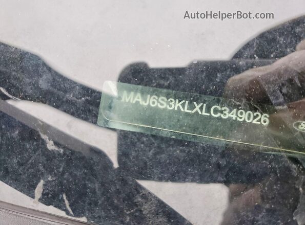 MAJ6S3KLXLC349026 2020 FORD ECOSPORT Черный Вид наклейки с VIN-кодом