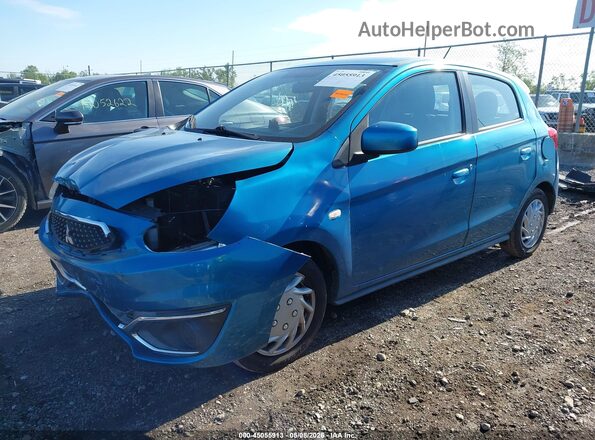 ML32A3HJ4HH001348 2017 MITSUBISHI MIRAGE Синий Передняя левая четверть