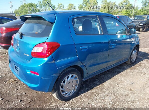 ML32A3HJ4HH001348 2017 MITSUBISHI MIRAGE Синий Задняя правая четверть