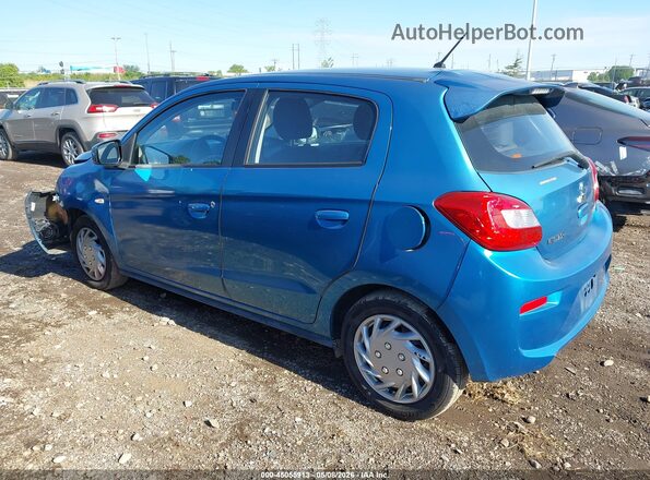 ML32A3HJ4HH001348 2017 MITSUBISHI MIRAGE Синий Задняя левая четверть